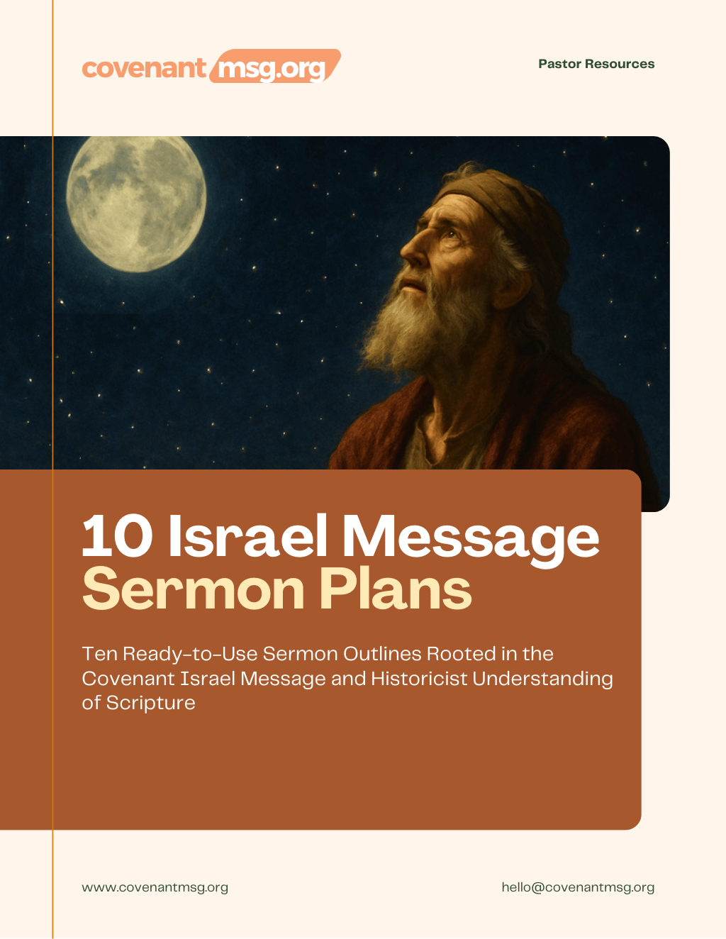 Cover of 10 Israel Message Sermon Plans